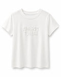 Women white embellished t-shirt