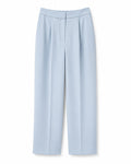 Women pastel blue wide-leg tailored trousers