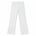Women’s White High-Waisted Straight-Leg Trousers