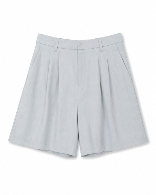 Girls sky blue tailored shorts