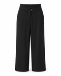 Women’s Black High-Waisted Wide-Leg Trousers