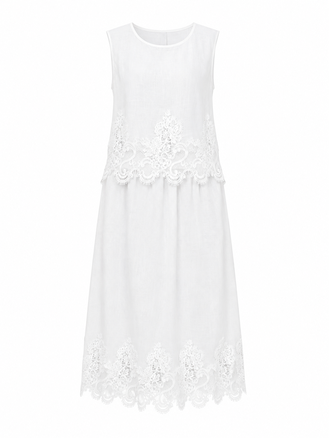 Ivory lace detail set