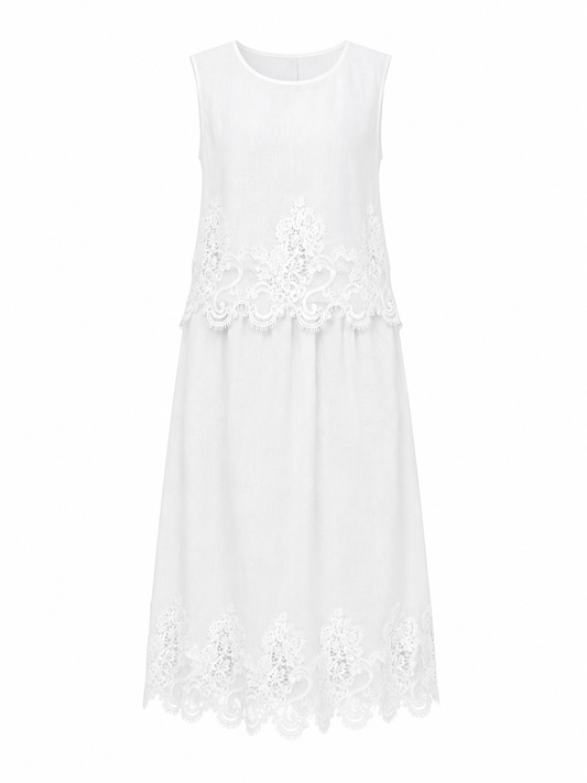 Ivory lace detail set