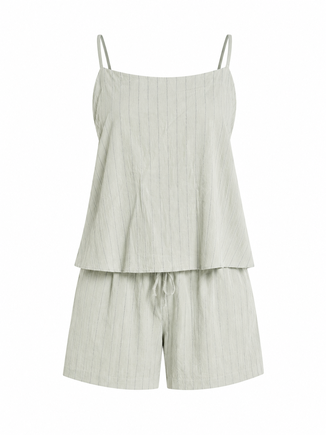 Sage breeze striped short set